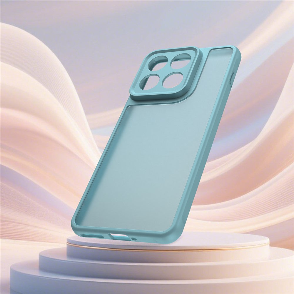 For Motorola Edge 70 5G Case Drop Proof Airbags Frosted Translucent PC + TPU Phone Back Cover - Light Green