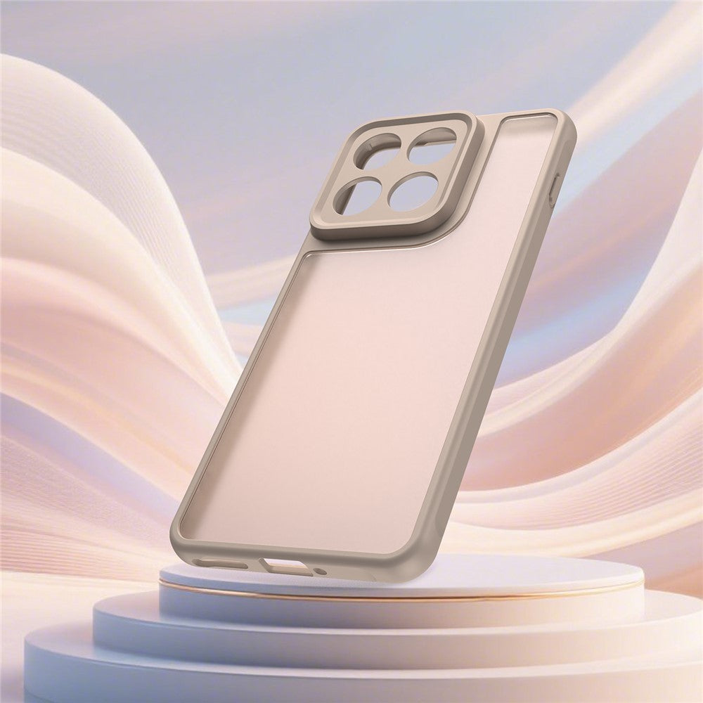 For Motorola Edge 70 5G Case Drop Proof Airbags Frosted Translucent PC + TPU Phone Back Cover - Orange