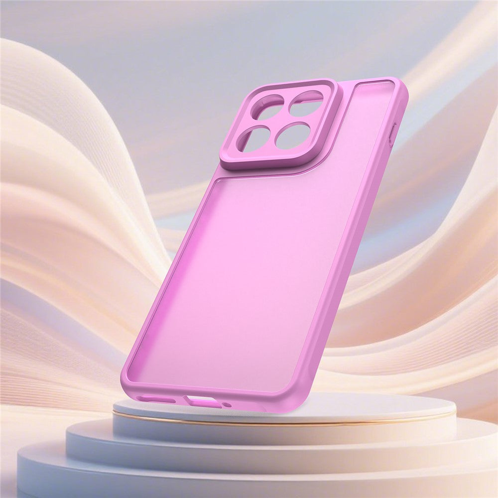 For Motorola Edge 70 5G Case Drop Proof Airbags Frosted Translucent PC + TPU Phone Back Cover - Light Purple
