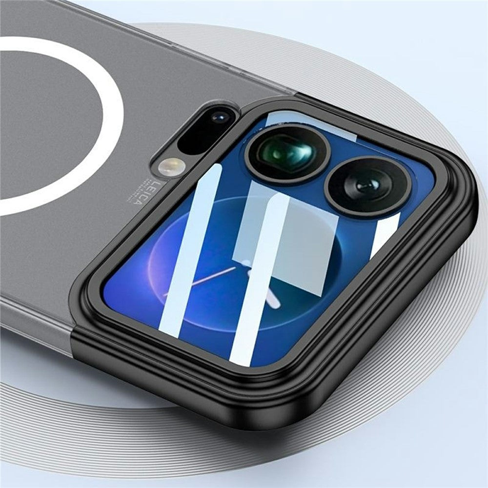 GKK For Xiaomi 17 Pro Max Magnetic Case Contrast Color Translucent PC Phone Cover - Green