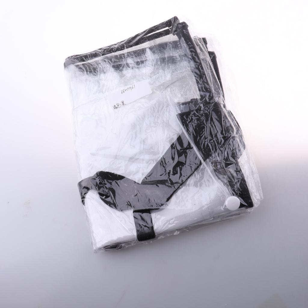 Waterproof Clear Hand Tote Bag for Outdoor Camping Swimming Beach Black