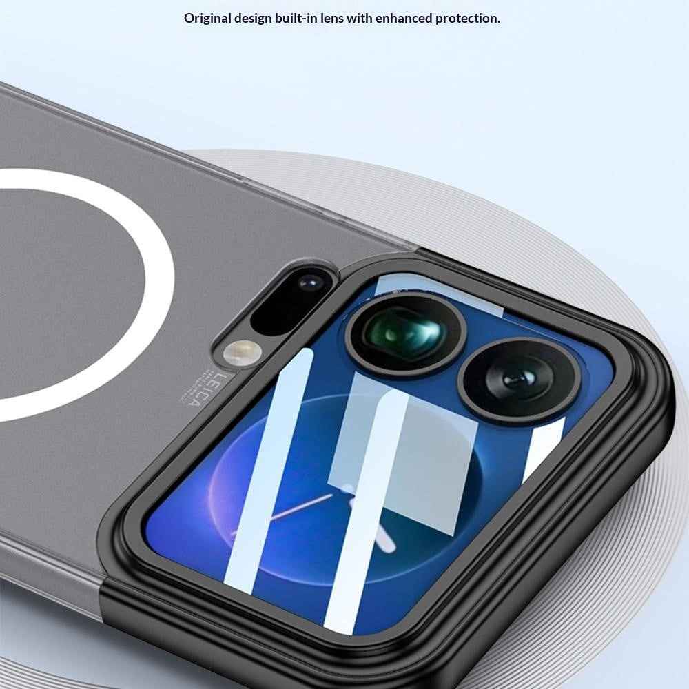 GKK For Xiaomi 17 Pro Magnetic Case Contrast Color Translucent PC Phone Cover - Purple