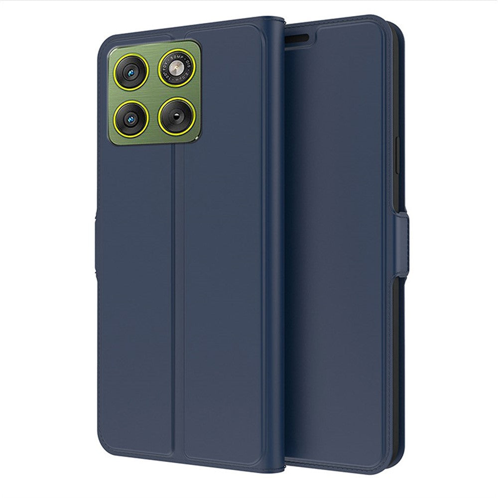 For Motorola Moto G100s 5G Case Shockproof TPU Inner Shell Leather Phone Cover Card Slot - Blue