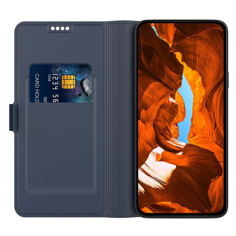 For Motorola Moto G100s 5G Case Shockproof TPU Inner Shell Leather Phone Cover Card Slot - Blue