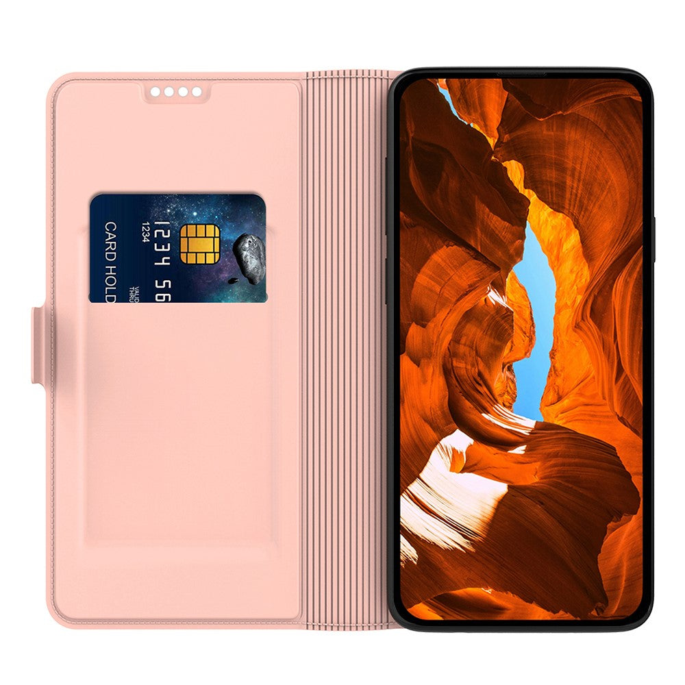 Phone Case For Motorola Moto G67 Power 5G  /  G100 5G (2025) Shockproof TPU Inner Shell Leather Phone Cover Card Slot - Rose Gold