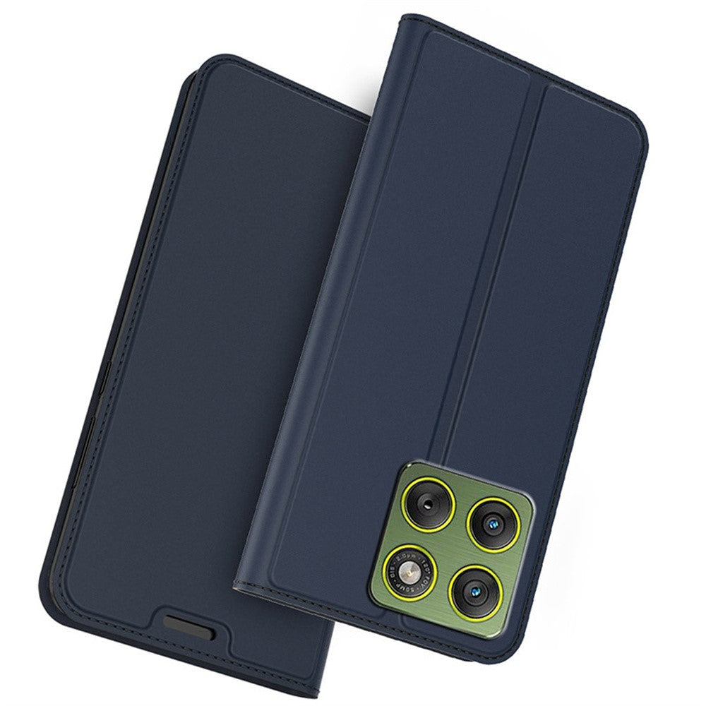 For Motorola Moto G100s 5G Case PU Leather Phone Cover with Card Holder Stand - Blue