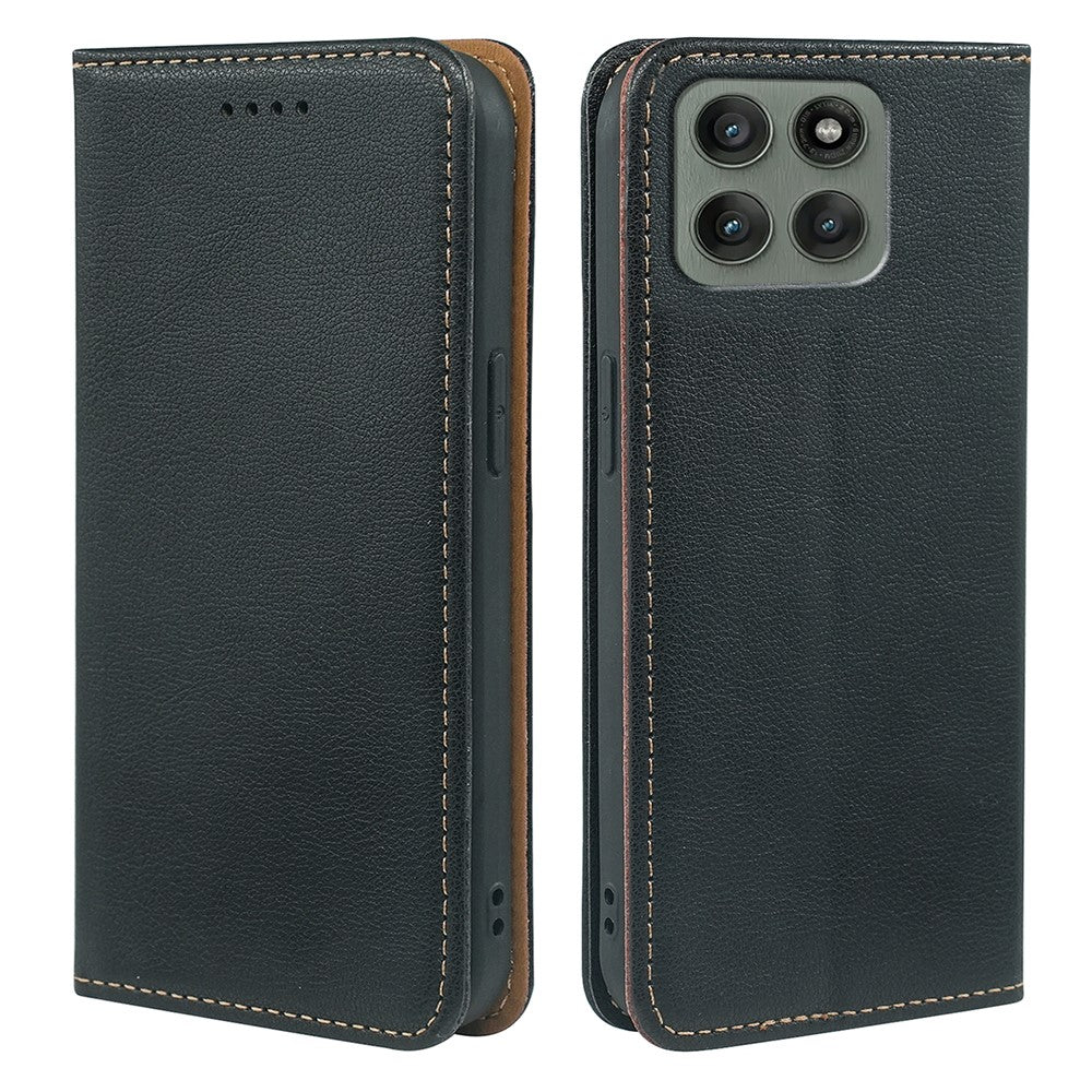 For Motorola Edge 70 5G Case Wallet RFID Blocking Leather Phone Cover Strong Magnetic Closure - Black