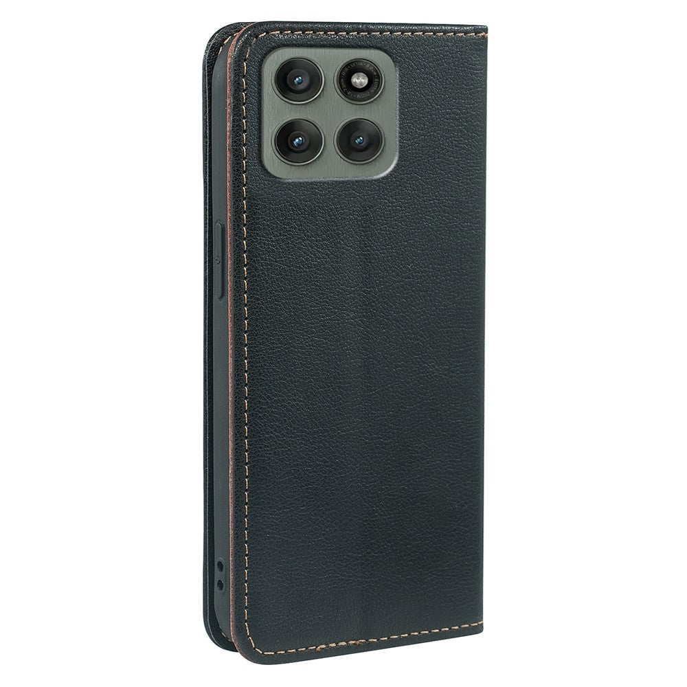For Motorola Edge 70 5G Case Wallet RFID Blocking Leather Phone Cover Strong Magnetic Closure - Black