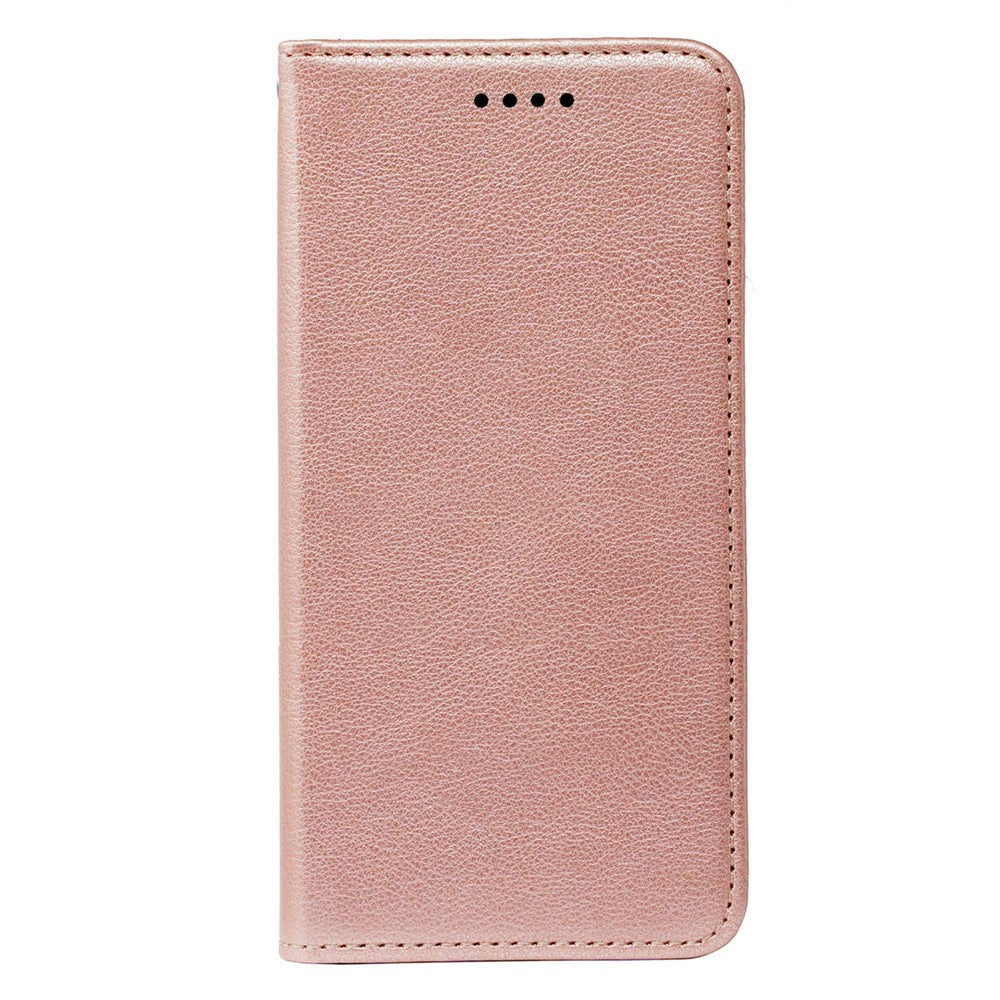 For Motorola Edge 70 5G Case Wallet RFID Blocking Leather Phone Cover Strong Magnetic Closure - Rose Gold