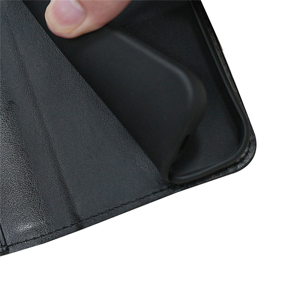 For Motorola Edge 70 5G Case Stand Card Holder Wallet Leather Phone Cover - Black