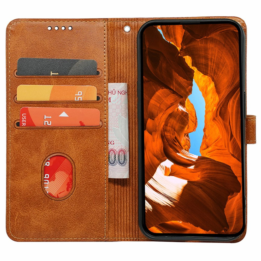 For Motorola Edge 70 5G Case Calf Texture Leather Stand Book Style Phone Cover - Yellow