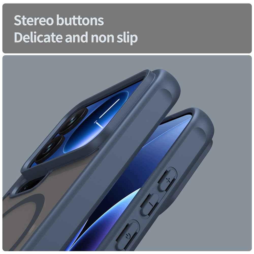 For Xiaomi 17 Pro Magnetic Case Anti Drop PC + TPU Phone Cover - Blue