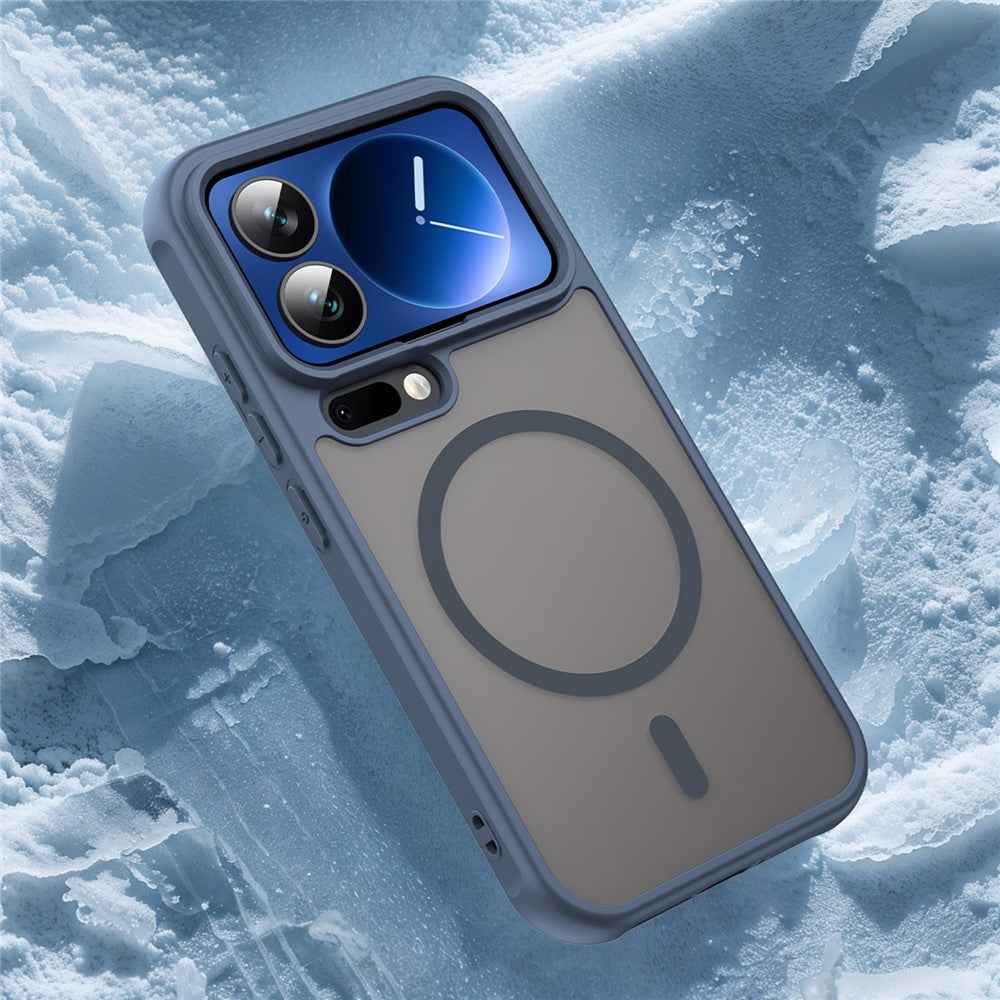 For Xiaomi 17 Pro Magnetic Case Anti Drop PC + TPU Phone Cover - Blue