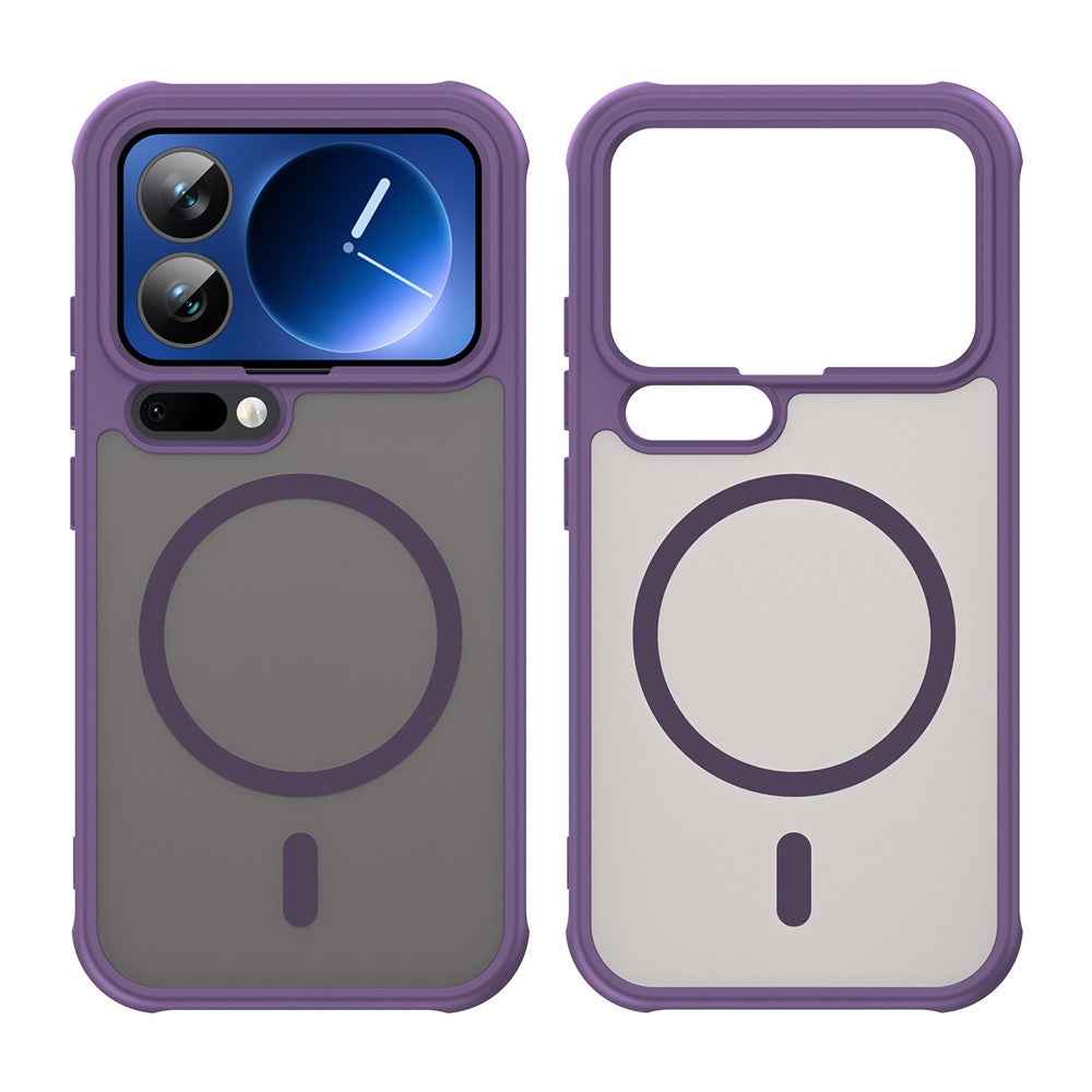 For Xiaomi 17 Pro Magnetic Case Anti Drop PC + TPU Phone Cover - Purple
