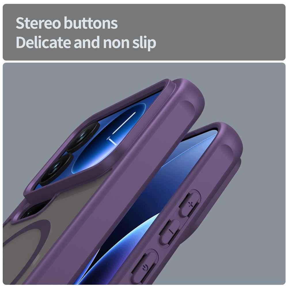 For Xiaomi 17 Pro Magnetic Case Anti Drop PC + TPU Phone Cover - Purple