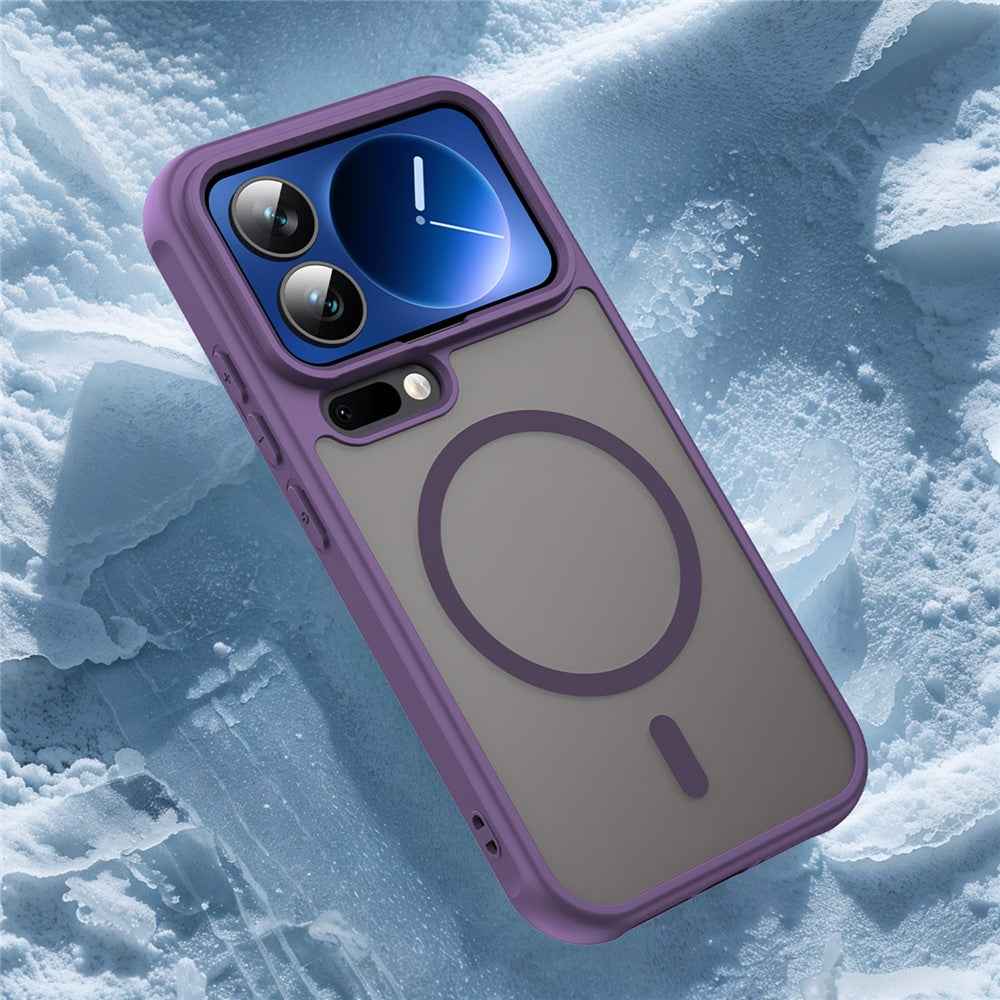 For Xiaomi 17 Pro Magnetic Case Anti Drop PC + TPU Phone Cover - Purple