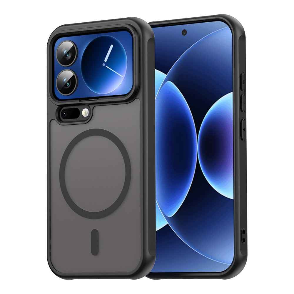 For Xiaomi 17 Pro Magnetic Case Anti Drop PC + TPU Phone Cover - Black