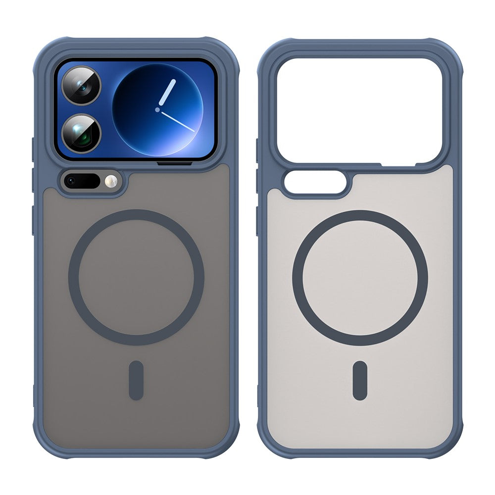 For Xiaomi 17 Pro Max Case Magnetic Anti Drop PC + TPU Phone Cover - Blue