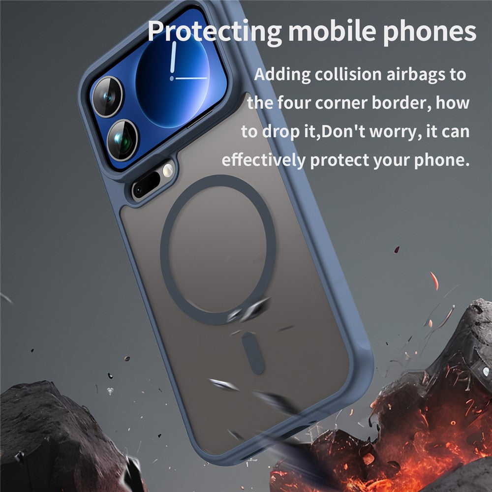 For Xiaomi 17 Pro Max Case Magnetic Anti Drop PC + TPU Phone Cover - Blue