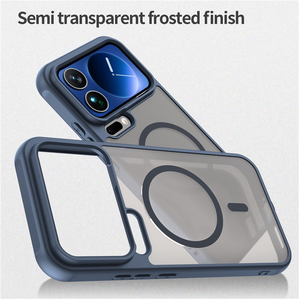 For Xiaomi 17 Pro Max Case Magnetic Anti Drop PC + TPU Phone Cover - Blue