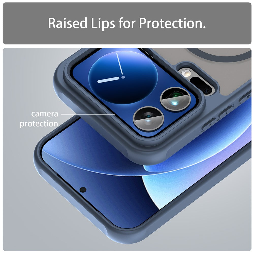 For Xiaomi 17 Pro Max Case Magnetic Anti Drop PC + TPU Phone Cover - Blue