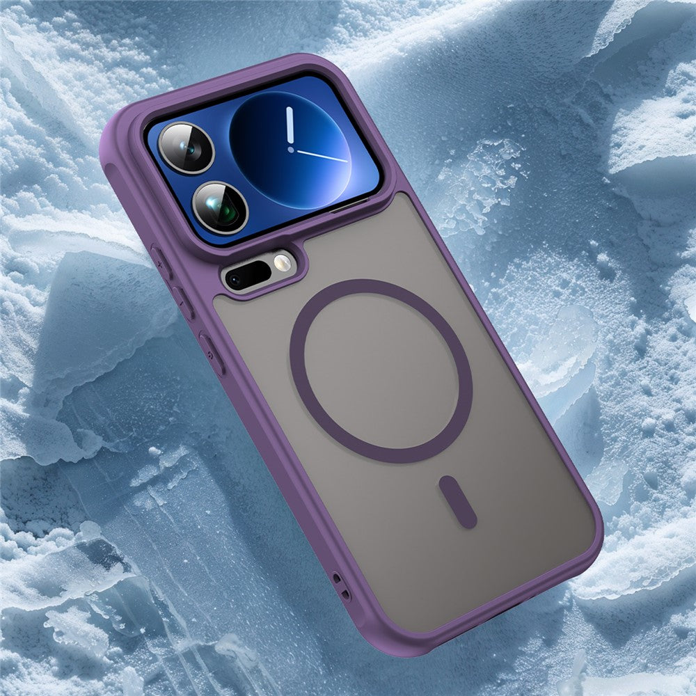 For Xiaomi 17 Pro Max Case Magnetic Anti Drop PC + TPU Phone Cover - Purple