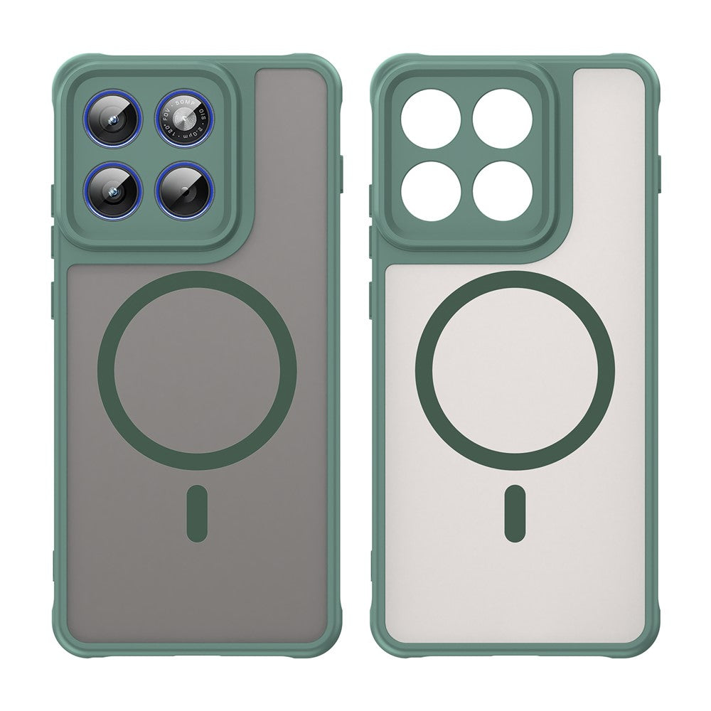 For Motorola Edge 70 5G Magnetic Case Anti Drop PC + TPU Phone Cover - Green