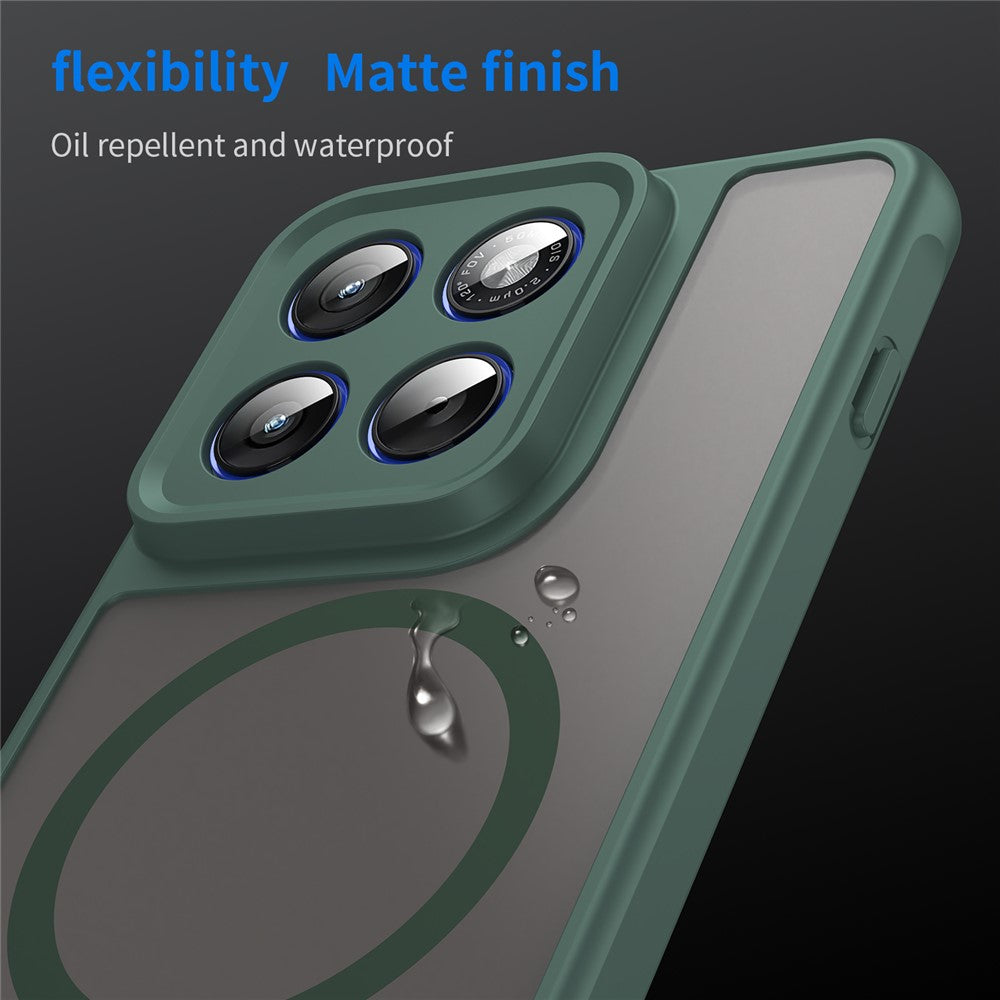 For Motorola Edge 70 5G Magnetic Case Anti Drop PC + TPU Phone Cover - Green