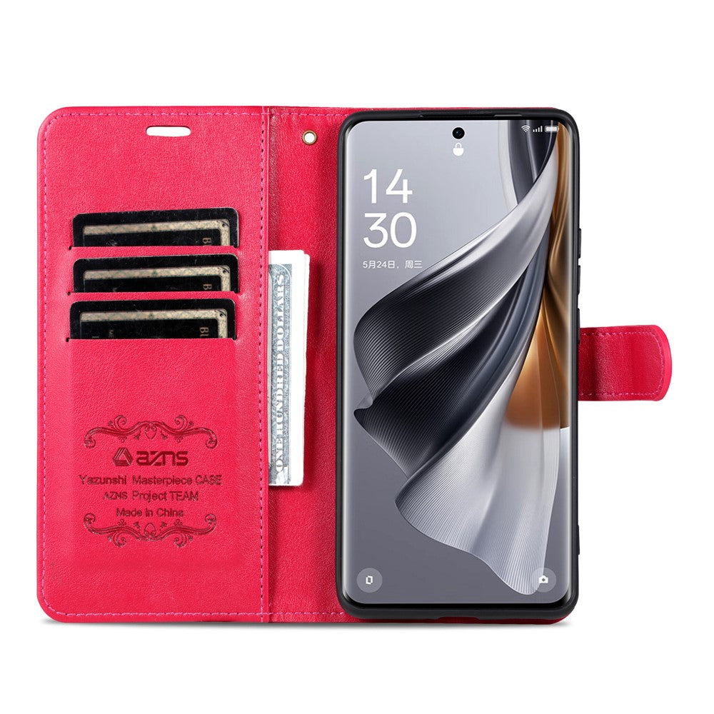 AZNS For Samsung Galaxy A57 5G Case Anti-Scratch PU Leather Stand Wallet Phone Cover - Red