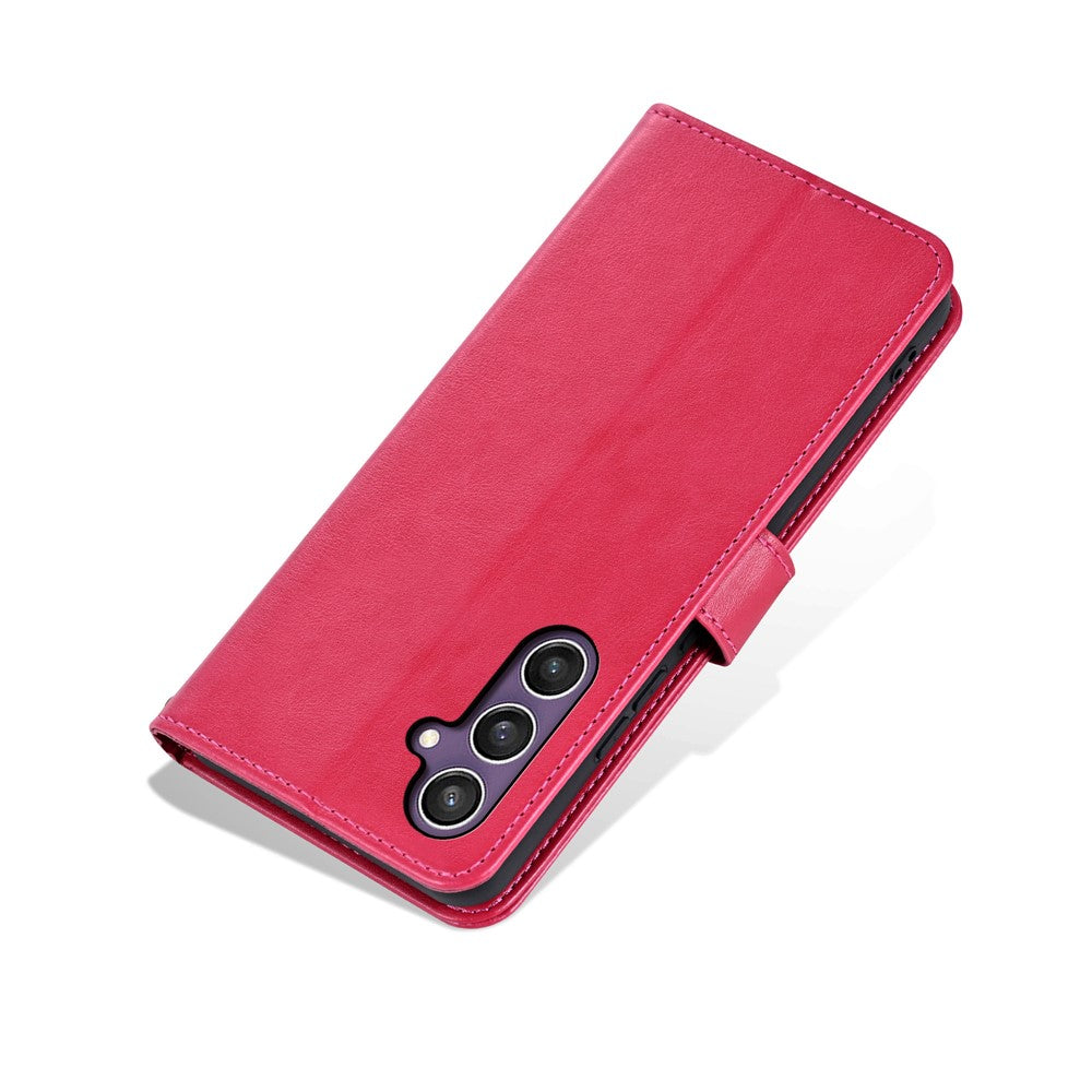 AZNS For Samsung Galaxy A57 5G Case Anti-Scratch PU Leather Stand Wallet Phone Cover - Red