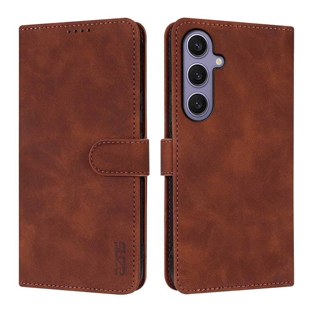 AZNS For Samsung Galaxy A57 5G Case PU Leather Wallet Phone Cover - Brown