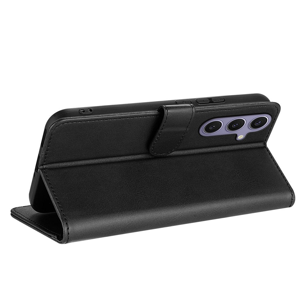 AZNS For Samsung Galaxy A57 5G Case PU Leather Wallet Phone Cover - Black