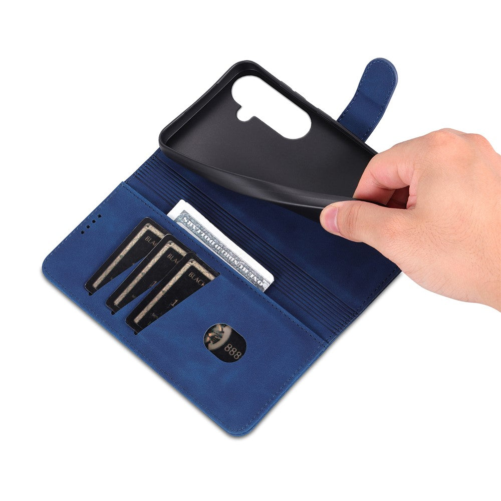 AZNS For Samsung Galaxy A57 5G Case PU Leather Wallet Phone Cover - Blue
