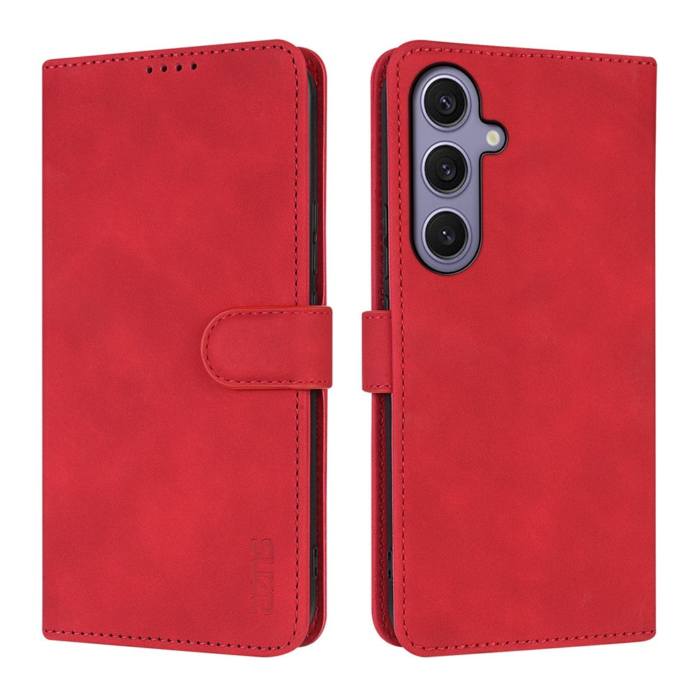 AZNS For Samsung Galaxy A57 5G Case PU Leather Wallet Phone Cover - Red