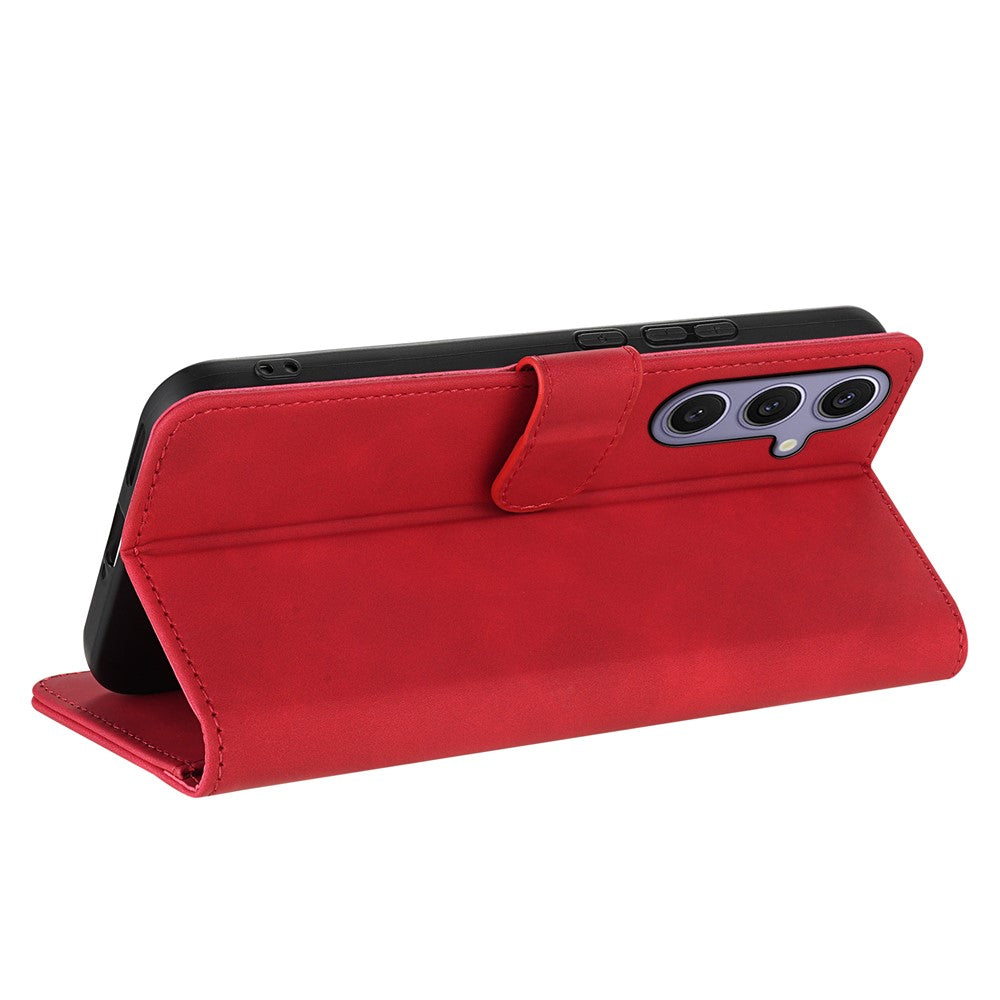 AZNS For Samsung Galaxy A57 5G Case PU Leather Wallet Phone Cover - Red