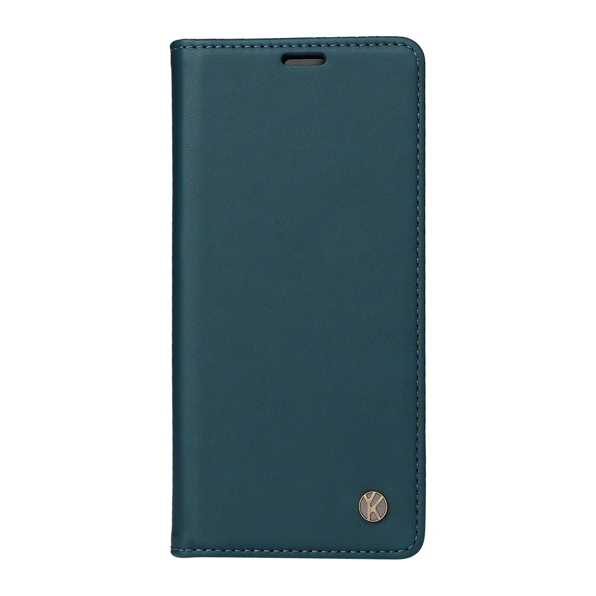 For Samsung Galaxy A57 5G Phone Cases YIKATU Magnetic Closure PU Leather Mobile Cover - Green