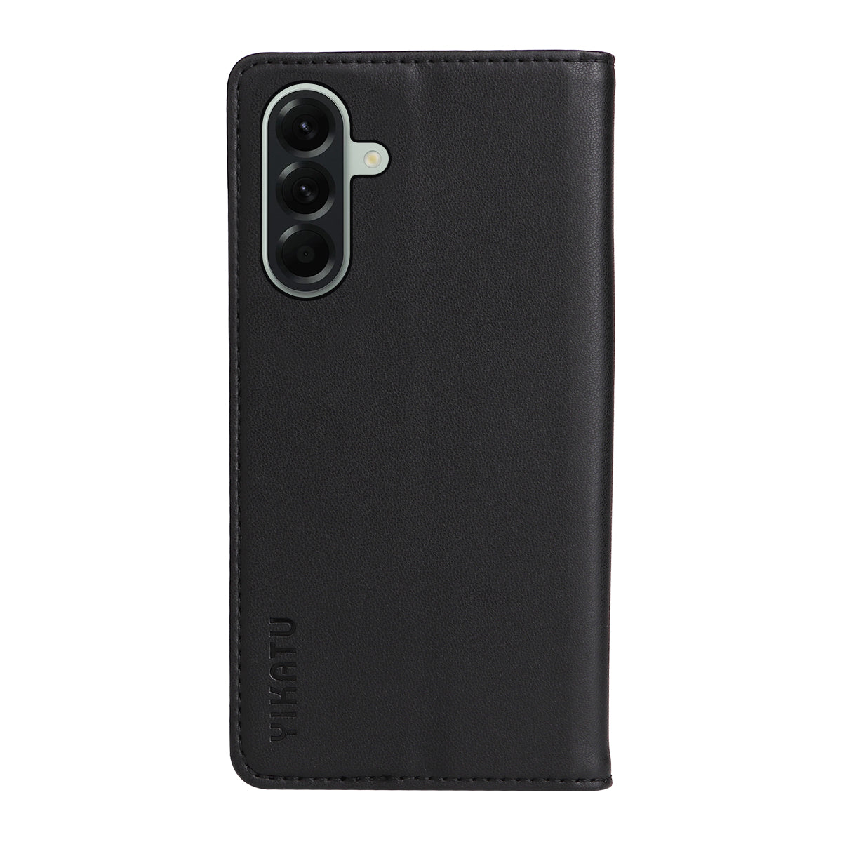 For Samsung Galaxy A57 5G Phone Cases YIKATU Magnetic Closure PU Leather Mobile Cover - Black