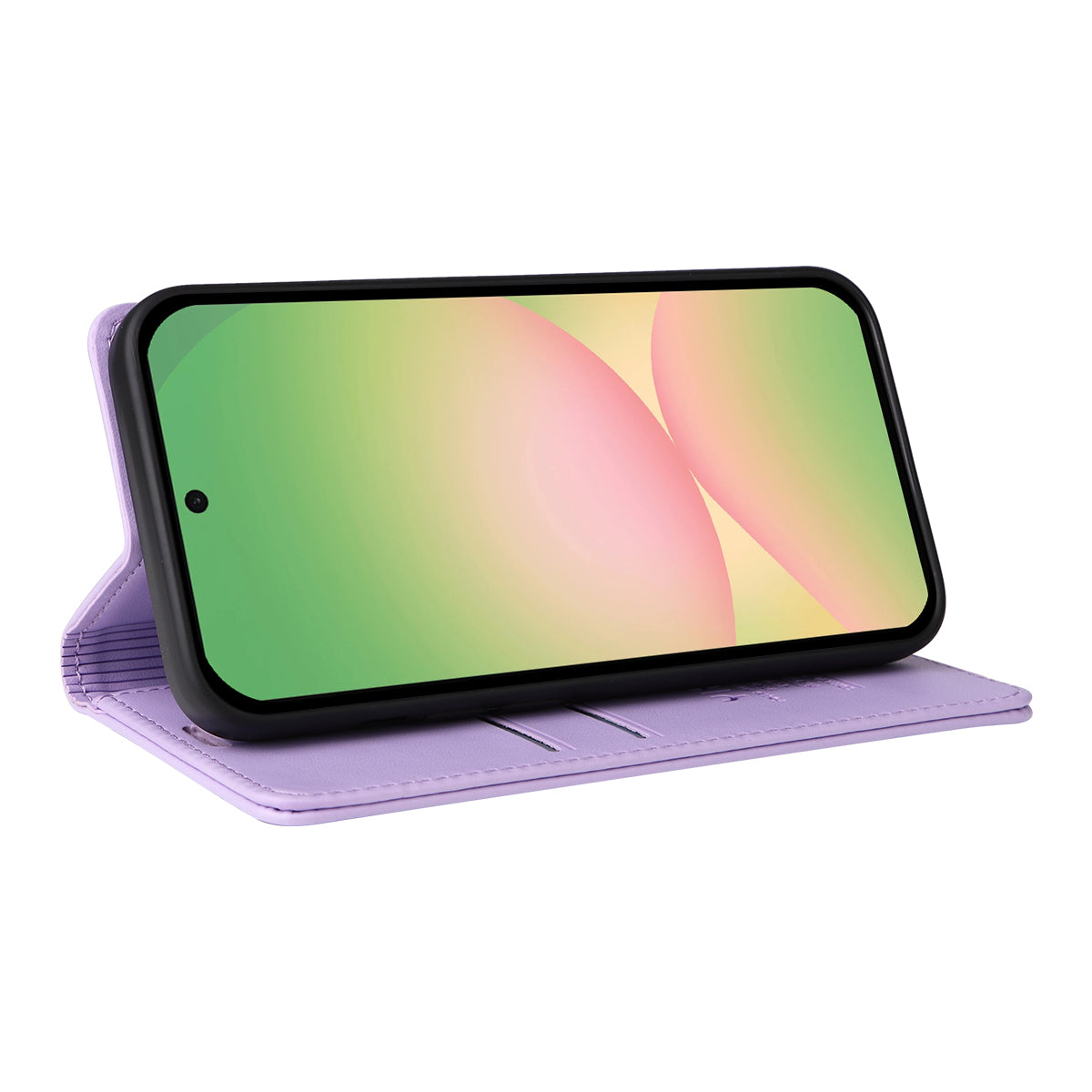 For Samsung Galaxy A57 5G Phone Cases YIKATU Magnetic Closure PU Leather Mobile Cover -  Light Purple