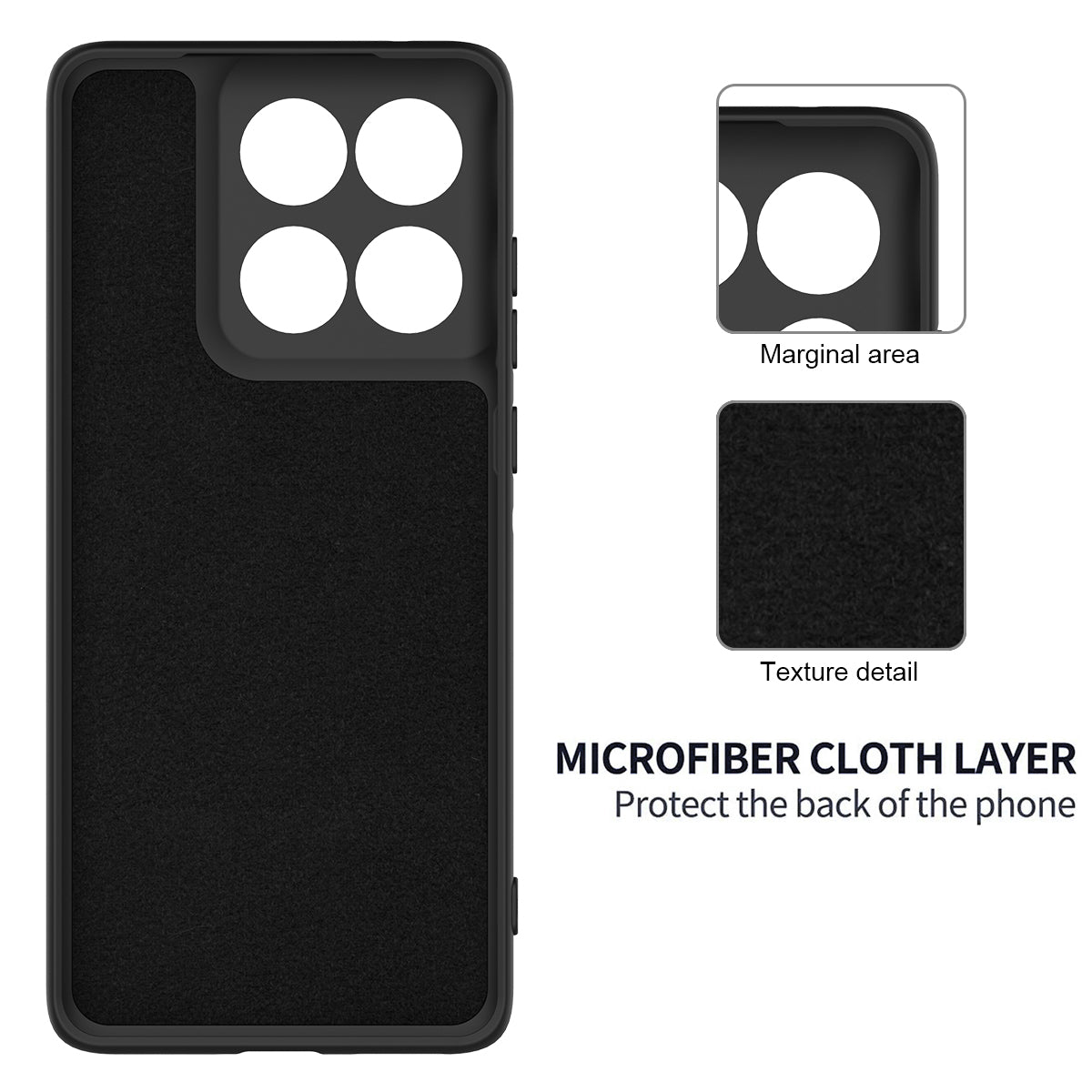 For Motorola Moto G57 Power 5G / Motorola Moto G100s 5G / Motorola Moto G100 5G (2025) / Motorola Moto G57 5G Liquid Silicone Case Phone Back Cover with Hand Strap - Black