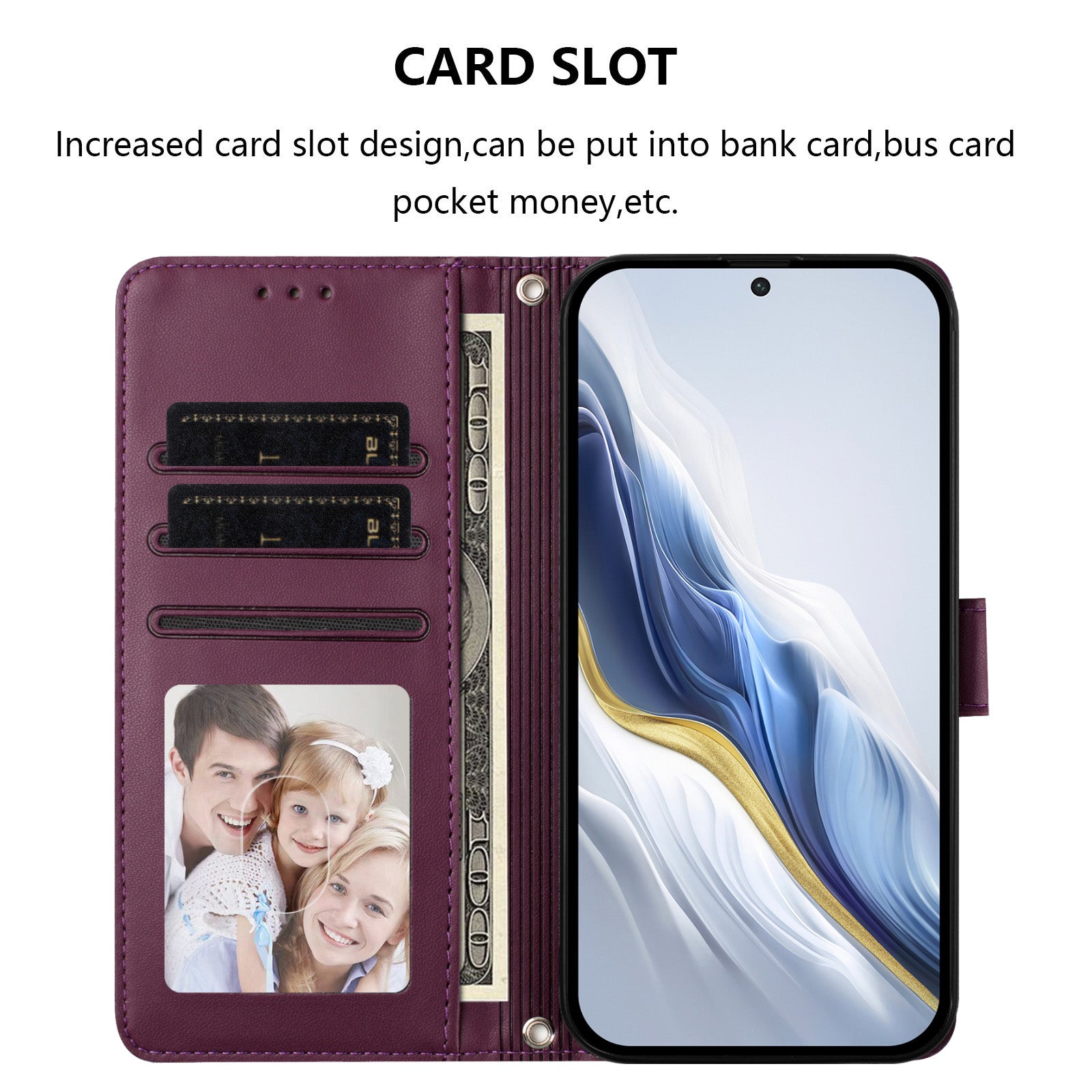 For Samsung Galaxy A57 5G Wallet Case with Wrist Strap Love Cat Pattern Imprint Leather Phone Cover - Purple