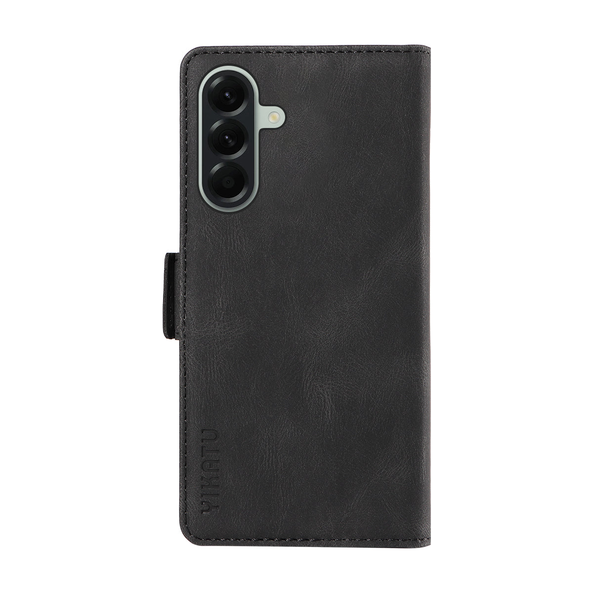 For Samsung Galaxy A57 5G Leather Case YIKATU YK-005 Skin-touch Feeling Wallet Phone Cover - Black