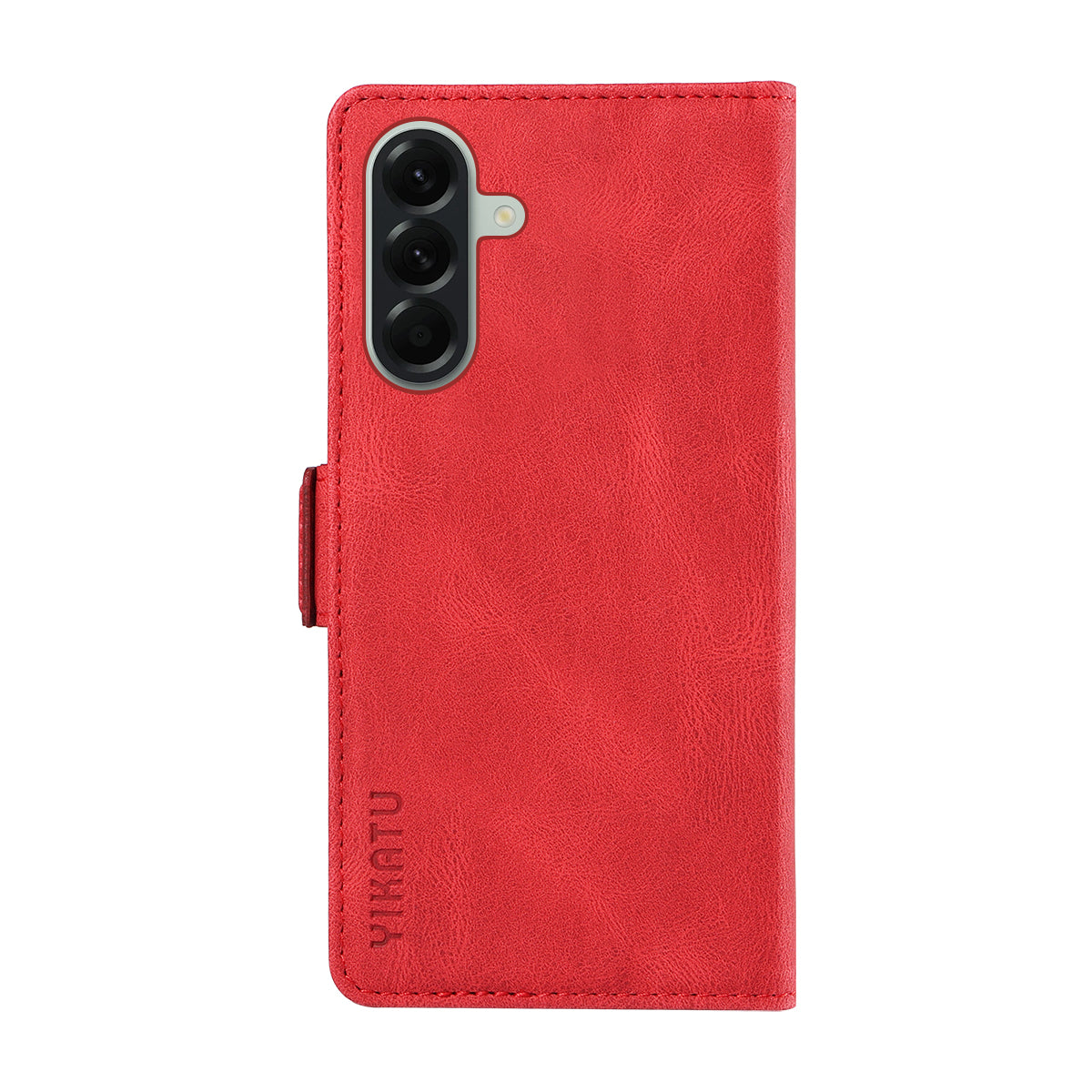 For Samsung Galaxy A57 5G Leather Case YIKATU YK-005 Skin-touch Feeling Wallet Phone Cover - Red