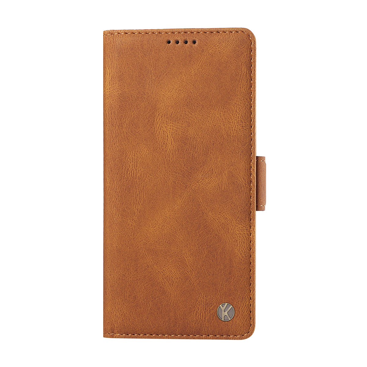 For Samsung Galaxy A57 5G Leather Case YIKATU YK-005 Skin-touch Feeling Wallet Phone Cover - Brown