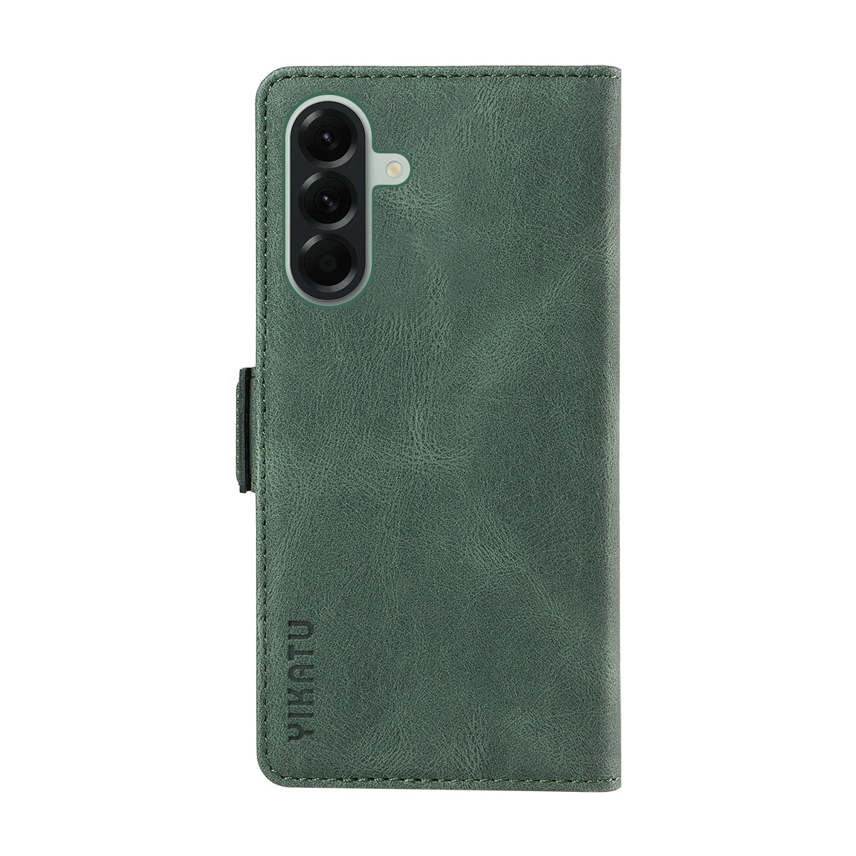 For Samsung Galaxy A57 5G Leather Case YIKATU YK-005 Skin-touch Feeling Wallet Phone Cover - Green