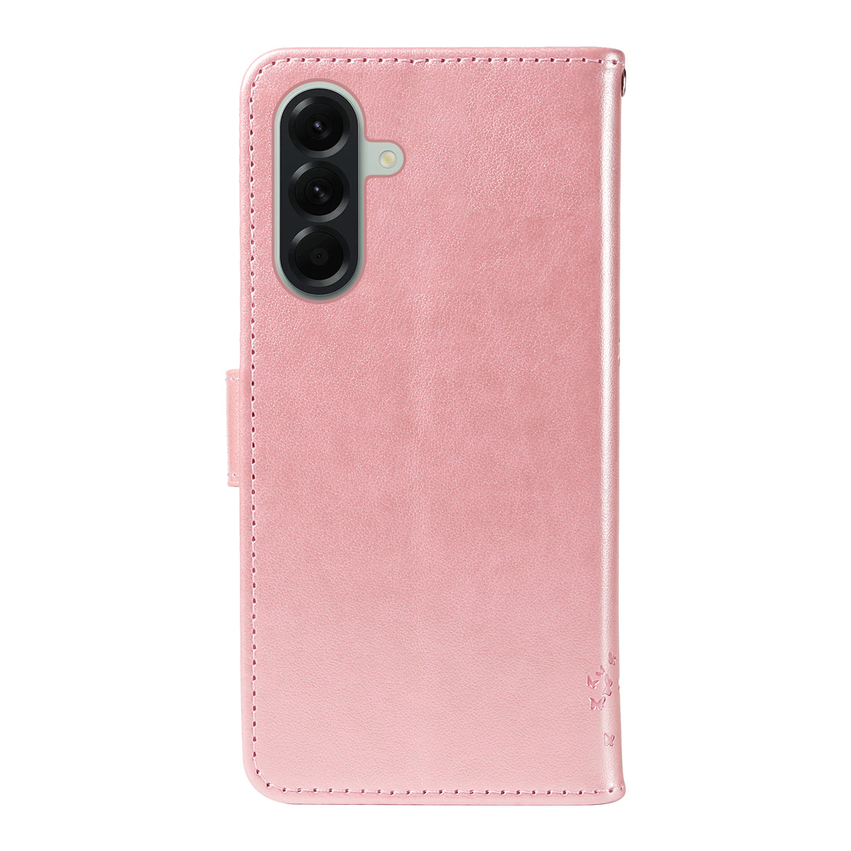 For Samsung Galaxy A57 5G Phone Case with Stand Cat Tree Pattern Leather Wallet Mobile Cover - Rose Gold
