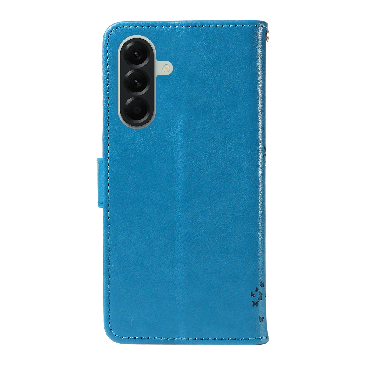 For Samsung Galaxy A57 5G Phone Case with Stand Cat Tree Pattern Leather Wallet Mobile Cover - Blue
