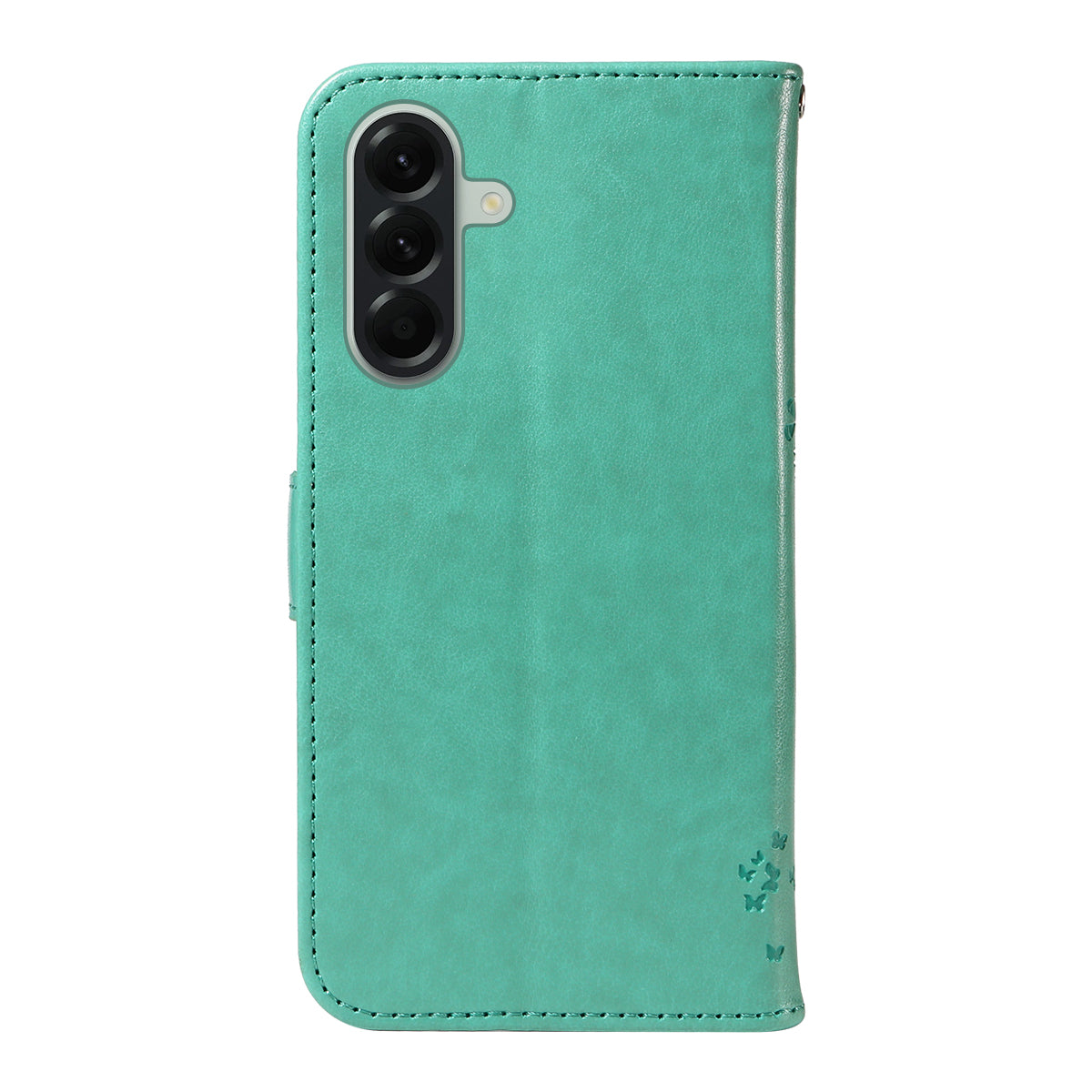 For Samsung Galaxy A57 5G Phone Case with Stand Cat Tree Pattern Leather Wallet Mobile Cover - Green