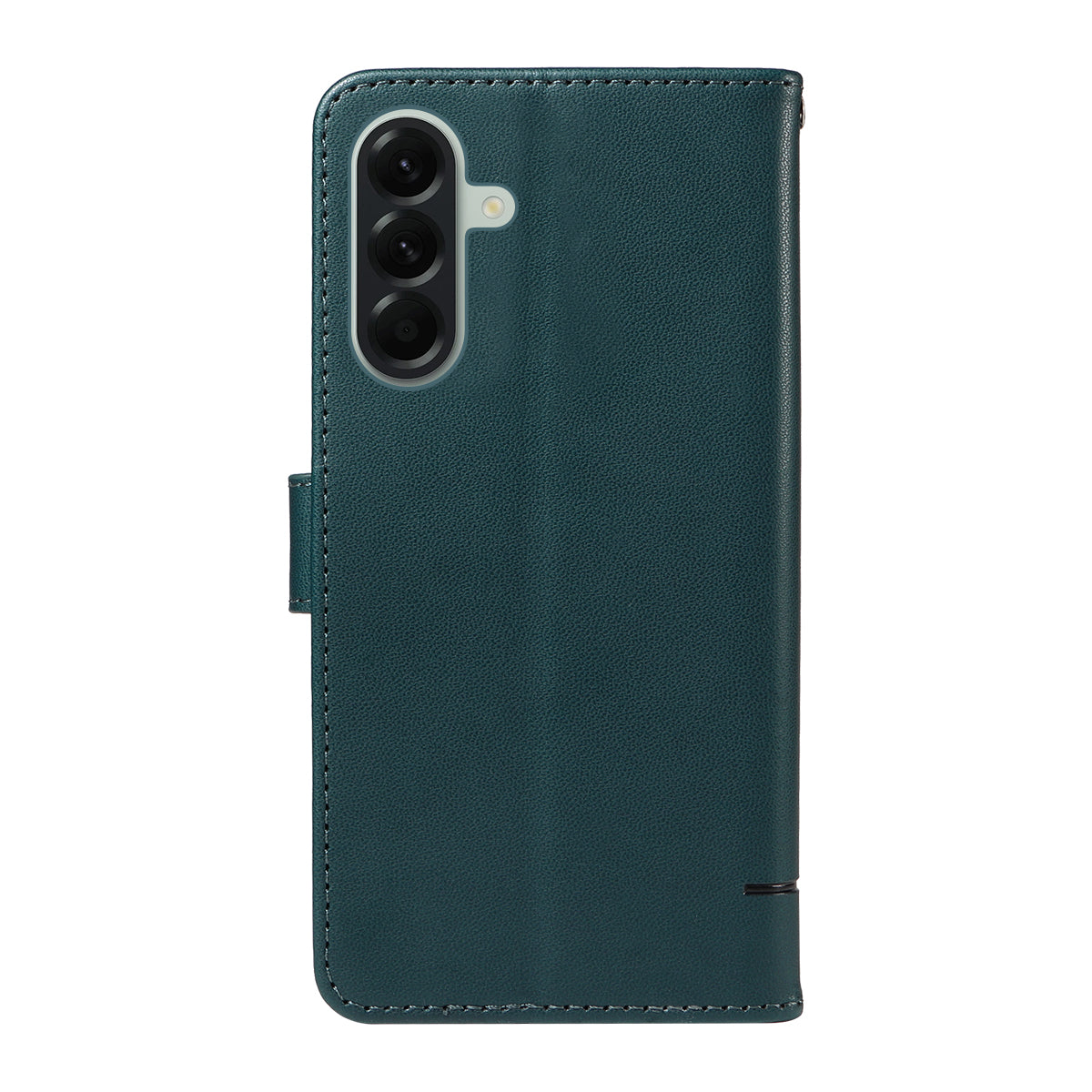 For Samsung Galaxy A57 5G Case Cat Pattern Imprint Leather Phone Cover with Wrist Strap - Blue