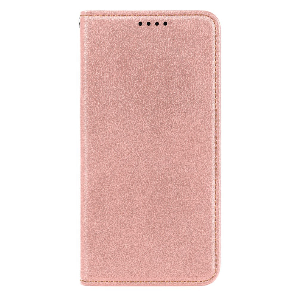 For Samsung Galaxy A57 5G Case Wallet RFID Blocking Leather Phone Cover Strong Magnetic Closure - Rose Gold