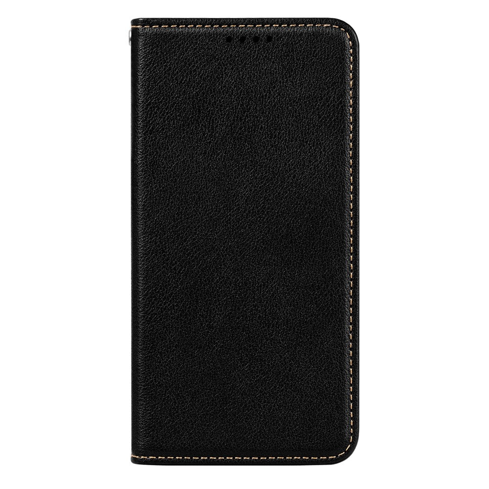 For Samsung Galaxy A57 5G Case Wallet RFID Blocking Leather Phone Cover Strong Magnetic Closure - Black